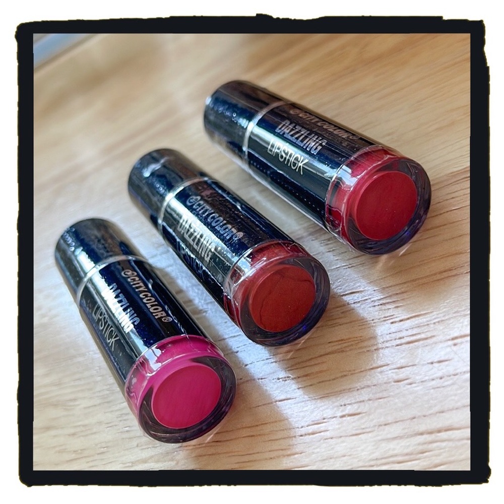 💕City Color Lipsticks Set of 3💕